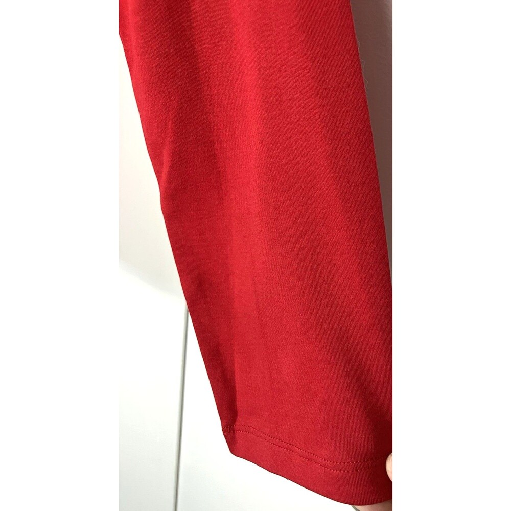NWT St Johns Bay Womens Red Turtleneck Top Long Sleeve Size  XL - Picture 4 of 5
